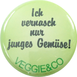 Veggie junges Gemüse Button